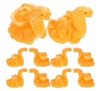 HIAKDOFT 10 Pièces Pendentifs Serpent Résine pour Création Bijoux Décorations Saison Du Nouvel An Chinois Breloques à Suspendre DIY Accessoires Zodiac Chinois Polyvalents