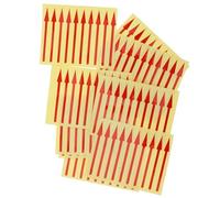 HIAKDOFT 100 pièces Autocollants Flèches pour Instruments Étiquettes Adhésives Réfléchissantes pour Tableau de Bord Aide Lecture Précise des Manomètres Faciles à Coller Indicateurs
