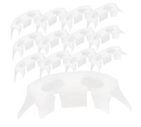 HIAKDOFT 100 pièces Clips Plastique pour Plantes Pinces Fixation Tomate Attaches Jardin pour Branches et Tiges Accessoires Bending pour Croissance des Plants