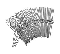 HIAKDOFT 100 Pièces Crochets de Reliure Double Spirale pour Calendriers Muraux Crochets Métalliques Robustes pour Suspension Affiches Bannières Albums Photos et Cahiers Design Élégant et