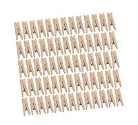 HIAKDOFT 100 pièces Mini Clips Photos Naturel Pince à Mémos Adorable pour Cartes et Photos