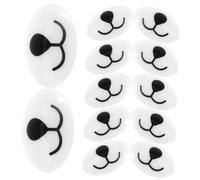 HIAKDOFT 100 Pièces Nez de Sécurité pour Poupée DIY Accessoires Nez Peluche Ovale Embellissement Bouche pour Fabrication Jouets Peluche et Amigurumi