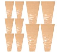 HIAKDOFT 100 Pochettes D’Emballage pour Fleurs Fraîches en Papier Kraft Paquet pour Bouquets Moyens L 100 Pièces Pochettes Individuelles pour Arrangements Floraux Mariage Présents