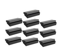 HIAKDOFT 10pièces Boîte Cadeau Noire pour Montres Individuelles avec Écrin Rembourré Lot de Compact Et Portable pour Bracelet Et Rangement Bijoux