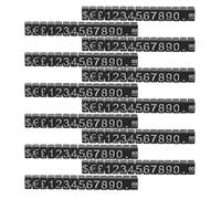 HIAKDOFT 12 Ensembles Jewelry Price Display Cubes With Adjustable Number And Letter Blocks Removable Mini Tags For Store Counters Flexible Price Desktop Signboard For Jewelry Presentation