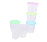 HIAKDOFT 12 Pièces Betta Transparent Flower Arrangement Cups Plastic Jellyfish Design for Fish Farming and Decoration Random Colors Couleur Aléatoire