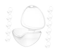 HIAKDOFT 12 pièces Boîte de Rangement Tétine Garçon Fille Transparente Étui Organiseur Portable Anti-poussière pour Sucettes Protection Hygiénique pour Sorties et Voyage