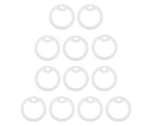 HIAKDOFT 12 Pièces Silicone Covers for Pet Id Tags Noise-reducing Dog Tag Silencers with Glow-in-The-Dark Luminous Design for Collar Accessories