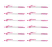 HIAKDOFT 12 Pièces Stylo à bille caritatif stylos fantaisie confortable portable Écrire des Pink