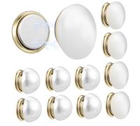 HIAKDOFT 12pièces Épingles Magnétiques Pour Vêtements Poids Voile Mariage Perles Décoratives Blanc Et Oeil De Chat Anti-glissement