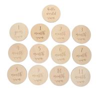 HIAKDOFT 13 Pièces Cartes de Croissance Garçon Fille Accessoires Photo Mensuels pour Étapes Garçon Fille Souvenirs de Naissance et Premières Mois Décor Chic