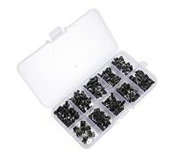 HIAKDOFT 180 pièces Kit Boutons Momentanés Broches Micro Interrupteurs pour Électronique DIY Haute Rangement Pratique Adapté Télécommandes et Appareils Ménagers