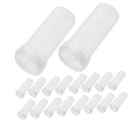 HIAKDOFT 190 pièces Floral Water Tubes Transparent Plastic Flower Holders For DIY Arrangements Stem Cuttings Vials With Caps For Easy Moisture Retention And Portable Bouquet Care