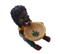 HIAKDOFT 1pièce Cendrier Décoratif Figurine Africaine Accessoire De Maison Créatif pour Bureau Et Salon comme Personnalisé pour Fête des Pères