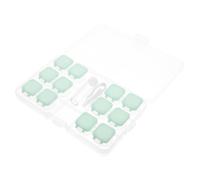 HIAKDOFT 2 Ensembles Boîte Rangement Lentilles de Contact Portable Étui Soins Oculaires Compact Fuite Boîtes Vertes pour Lentilles Souples et Rigides Voyage et Usage