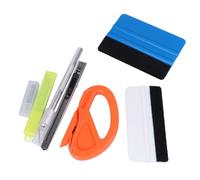 HIAKDOFT 2 Ensembles Outils pour Film Teinté Voiture Raclette et Cutter pour Pose Autocollant Kit pour Application de Film Vinyle sur Vitres Auto