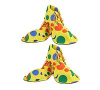 HIAKDOFT 2 Paires Couvre Chaussures de Clown Légères et Confortables pour Garçon Fille et Adultes Accessoires Cosplay Halloween et Performances de Groupe