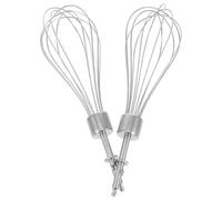 HIAKDOFT 2 pièces Acier Inoxydable pour Perceuse Mini Mixeur Manuel Accessoires de Cuisine Pratiques pour Mélange et Œufs Réutilisable