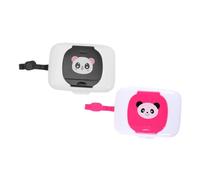 HIAKDOFT 2 pièces Boîte Lingette Portable Distributeur Pratique pour Lingettes Étui de Rangement Compact avec Couvercle Adapté Voyage et Usage Quotidien