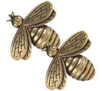 HIAKDOFT 2 pièces Breloques Abeille Vintage Laiton pour Fabrication de Bijoux Charm Pendentif pour Collier Bracelet DIY Accessoires Artisanat Chic