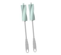 HIAKDOFT 2 pièces Brosse Biberon Silicone avec Goupillon Rotatif Nettoyage Biberons et Tétines Confortable