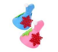 HIAKDOFT 2 Pièces Cape pour Perroquet Hiver Vêtement Chaud Feutre avec Motif Flocon de Cape Coupe-Vent Festive pour Perruches et Calopsittes Tenue Oiseau pour Décoration de Noël