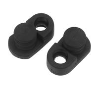 HIAKDOFT 2 Pièces Colle D'introduction Porte Gardes De Pare-chocs D'angle Protecteur De Porte Anti-collision Couverture De Protection Noir Caoutchouc