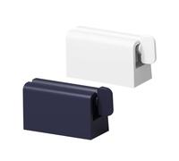 HIAKDOFT 2 pièces de Dentifrice avec Base Antidérapante Presse Pâte Manuel Réutilisable pour Salle de Bain Réduit Gaspillage Adapté Mains et Visage