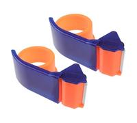 HIAKDOFT 2 pièces Distributeur Manuel pour Ruban Adhésif Acier Inoxydable Coupe-carton Ergonomique Antirouille Lot de Appareils de Scellement pour Emballage Robuste