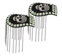 HIAKDOFT 2 Pièces Épaulettes à Franges Punk Accessoires Épaule Décoratifs Badges Faciles à Fixer pour Costumes Fêtes et Performances