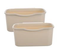 HIAKDOFT 2 Pièces étagère de chevet petit panier stockage de bébé coffre à jouets pour les tout-petits grand panier pour couvertures panier festonné décor de chambre de filles salle pp Café