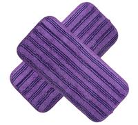 HIAKDOFT 2 pièces Housse de Serpillère Réutilisable Microfibre Compatible avec Swiffer Lavable Durable pour Types de Sols