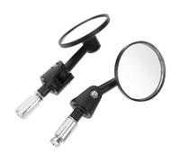 HIAKDOFT 2 pièces Lot de Rétroviseurs Latéraux Véhicule Vintage Ajustables Miroirs Compatibles Scooter pour Guidon Sécurité et Visibilité Renforcées