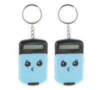 HIAKDOFT 2 pièces Mini Calculatrice Électronique Portable Calculatrice Arithmétique Compacte pour Étudiants Pratique et Design Mignon Plastique Noir pour Usage Scolaire et Bureau