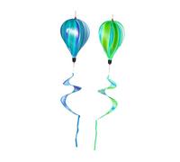 HIAKDOFT 2 pièces Moulin à Vent Montgolfière Spinners Décoration Extérieure Jardin Suspendue Rotative Léger et Résistant pour Balcon Arbre Terrasse