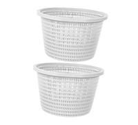 HIAKDOFT 2 pièces Panier de Skimmer Grand Modèle Plastique Résistant Panier Filtre Écumoire pour Bassins Enterrés Compatible Collecte Débris