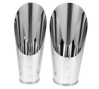 HIAKDOFT 2 Pièces Pelle à Sol Acier Inoxydable Outils de Jardinage Durables pour Transplantation Précise Adaptés Aux Fleurs Succulentes et Bonsaïs Seau Cylindrique Pratique pour Entretien