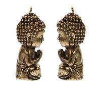 HIAKDOFT 2 pièces Pendentifs Bouddha Laiton Breloques Bijoux DIY Charms Figurine Bouddha Miniatures Accessoires de Création de Bijoux Design Soigné et Confortable