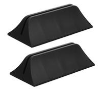 HIAKDOFT 2 Pièces Pince de Fixation pour Écran de Bureau Réglable Plastique Clip de Séparation pour Cloisons de Table Support Fiable pour Panneaux Verre Lot de Couleur Noire