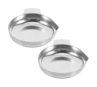 HIAKDOFT 2 pièces Plateaux de Pesée Acier Inoxydable pour Balance de Cuisine et Bijouterie Plateau de Pesage Réutilisable pour Aliments et Bijoux