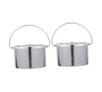 HIAKDOFT 2 pièces Pot Intérieur Aluminium pour Chauffe-cire Volume Surface Lisse Accessoire Pratique pour Machine à Fusion Cire Facile à Nettoyer et Démouler