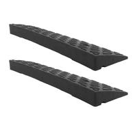HIAKDOFT 2 pièces Rampe Seuil Plastique Antidérapante pour Voiture et Surface Texturée Modulable et Résistante Aux Charges Lourdes Rapide pour Franchir Les Obstacles