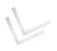 HIAKDOFT 2 Pièces Règle de Couture avec Échelle Précise Outil de Mesure Plastique pour Stylisme et Modélisme Accessoire Portable pour Créateurs de Mode