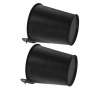 HIAKDOFT 2 pièces Seau à Graisse pour Barbecue Récipient Collecteur Huile Pratique et Accessoire de Résistant pour Cuisson Plein Air Facile à Nettoyer Format