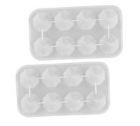 HIAKDOFT 2 Pièces Silicone Moulds For Resin Epoxy Casting Multifaceted Gemstone DIY Crafting Transparent Silicone Moulds For Home Decoration