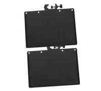 HIAKDOFT 2 Pièces Support Abs avec Pince pour Microphone Plateau de Rangement Robuste Accessoire Pratique pour Micro Enregistrement et Diffusion Direct Lot de Noir