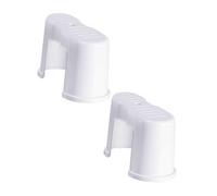 HIAKDOFT 2 pièces Tabouret Pied de Toilette Plastique Épaissi Antidérapant Marchepied Compact et Léger pour Salle de Bain Double Protection Sécurisée pour Usage Domestique Lot