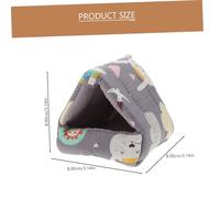 HIAKDOFT 2 pièces Tanière Hamster Confortable Coton Nid Douillet et Chaleureux pour Petits Rongeurs pour Hamsters Chinchillas et Perroquets Maison Animal Polyvalente et Spacieuse