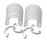 HIAKDOFT 20 pièces Lot de Crochets Acier pour Porte de Cage Élevage Accessoires Pratiques pour Poulailler Clapets Robustes Compatibles Cages à Oiseaux et Cailles Fixation Facile