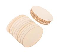 HIAKDOFT 20 Pièces Oval Craft Wood Pieces Unfinished Wooden Slices For DIY Art Painting And Educational Projects With Smooth Surface And Natural Grain
